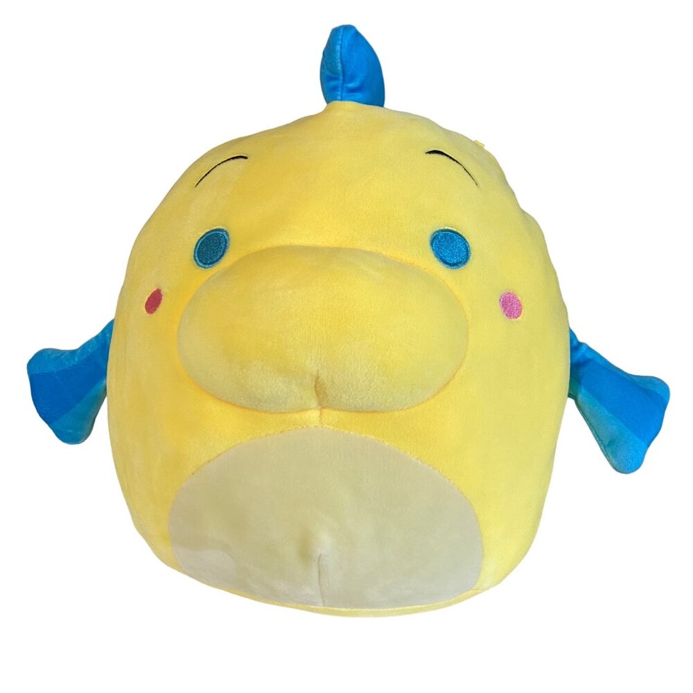Squishmallows Disney Flounder Plush Fish 10" Little Mermaid Soft Toy